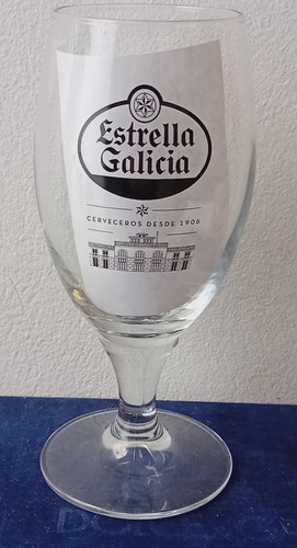 Copa De Cerveza Estrella Galicia Cerveceros Desde 1906 Negro (Usado)