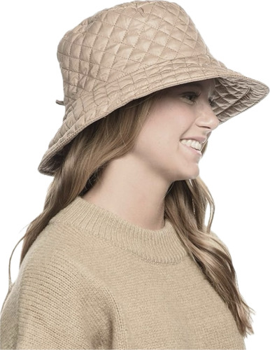 Sombrero Piluso Impermeable Ajustable Matelassé Unisex Beige Único Matelassé