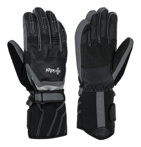 Guantes Nieve Unisex Streif Negro Kilpi