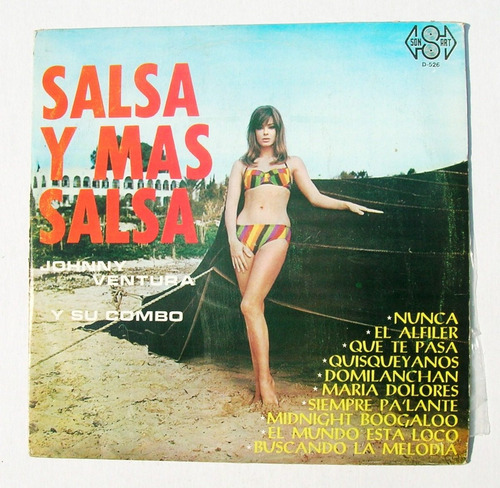 Johnny Ventura Y Su Combo Salsa Y Mas Salsa Lp Vinil 1971