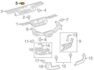 E90 Gancho De Remolque Para Toyota Corolla 5 puertas hatchback brida de barra de remolque 1987-1992