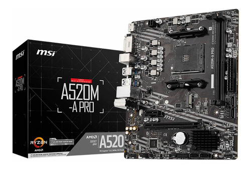 Motherboard Msi A520m-a Pro Series Ddr4 Socket Am4