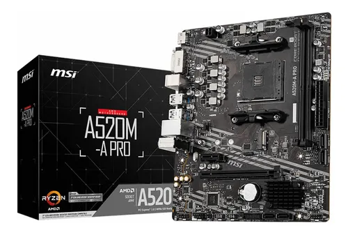 comprar Motherboard Msi A520m-a Pro Series Ddr4 Socket Am4