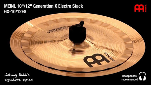 Meinl Gx-10/12es Platillo 10 Y 12 PuLG. Electro Stacks B8