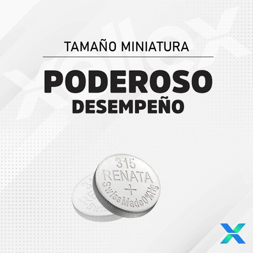 Imagen 5 de 8 de Pilas 315 Sr716sw Renata Original Blíster X 10 Unidades