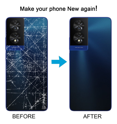 Tapa Trasera Original Con Lente Para Tcl 40 Nxtpaper 4g