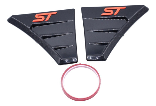 Cubiertas Laterales De Alerón Negras Para Focus Rs Mk2