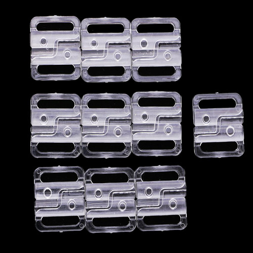 20 Sets Craft Plastic Clear Tape Cierre De Cierre Gancho Y