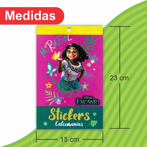 Block De Stickers Calcomanías Encanto - Pingusblock - Color Rosa