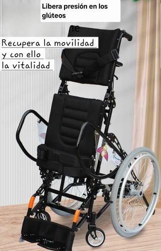 Silla De Ruedas Para Ponerse De Pie (manual) Azul Oscuro (Usado)