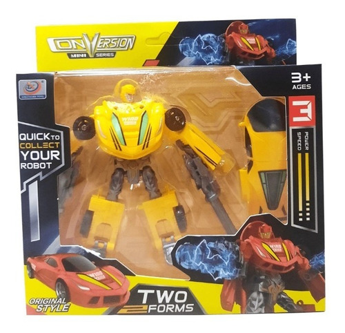 Auto Robot Conversion 12 Cm Amarillo Wind Kids