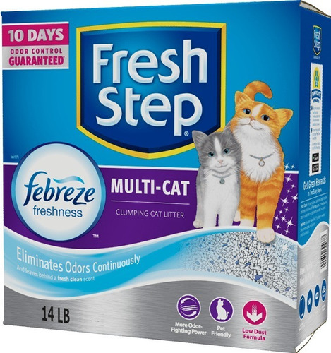 Arena Para Gatos Fresh Step Sin Olor Aglomerante 14 Lbs