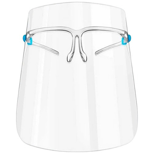 Protector/escudo Facial Con Gafas X 10 Unidades Selladas