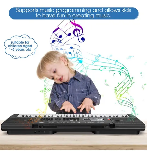 61 Teclas Tactiles De Tamano Completo, Teclado Electronico P