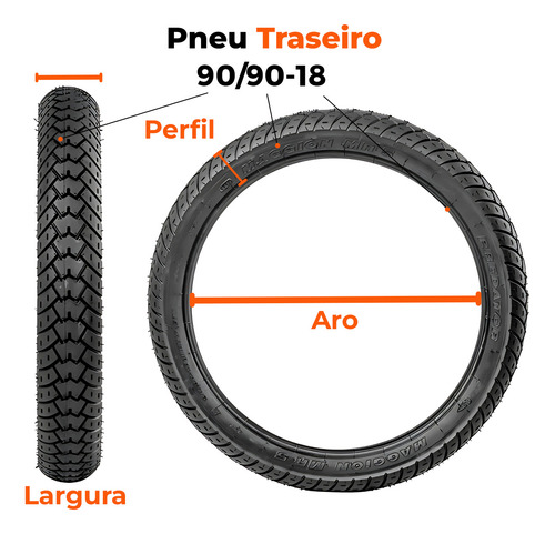 Par Pneu Ml/turuna/cg 125 275-18 + 90-90-18 Predator Maggion