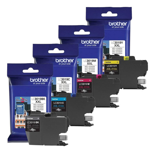 Kit 4 Brother Lc3019bk Lc3019c Lc3019m Lc3019y Mfc-j6730dw