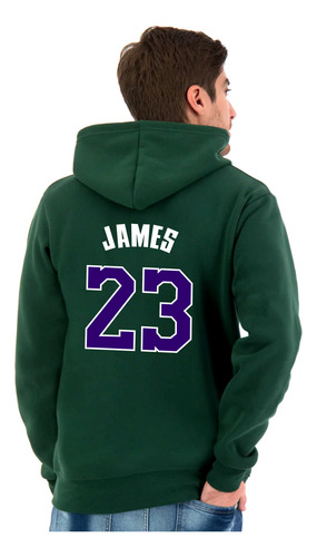Sudadera Angeles Lakers Lebron James 23 Hoodie Unixes Nba