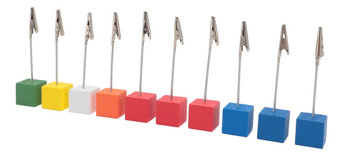 Soporte Para Números De Mesa, 10 Unidades, Bloque De Madera