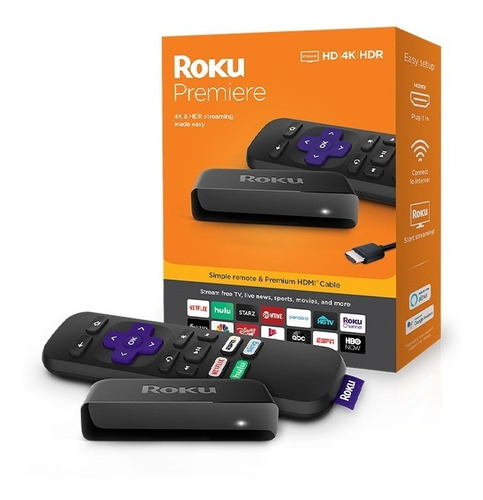 Roku Premier Streaming Tv Box 4k Hdr Netflix Hbo Spotify