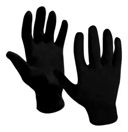 Guantes Primera Piel Color Negro En Msp