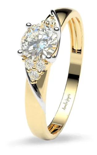 comprar Anillo De Compromiso Iris Amelie Joyas Oro 14k 