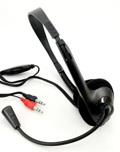 Imagen 1 de 2 de Auriculares Con Micrófono Para Pc, Livianos, Cómodos, 2 Plug