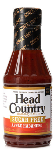 Head Country Salsa Bar-b-q Sin Azucar, Manzana Habanero | Sa