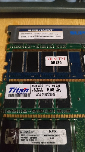 Memorias Ddr1 De 1gb. Supertalent, Titán X 4 Unidad