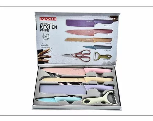 NEW Set De Cuchillos De Cocina Para Chef Profesional Con Portacuchillos  Acrílico