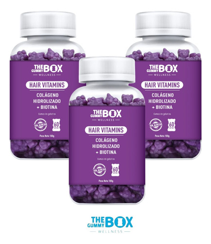 The Gummy Box Hair Vitamina Colageno Hidrolizado + Biotina