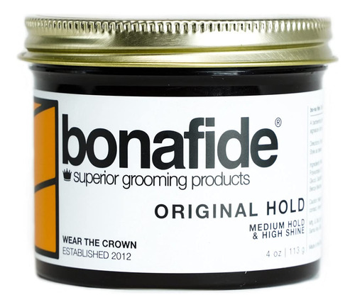 Bona Fide Pomada, Original Hold, 4 Oz.