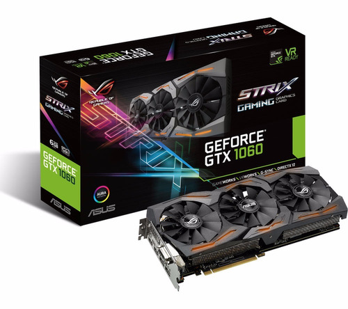 Tarjeta De Video Vga Asus Gtx1060 6gb Gaming Strix