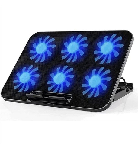 Base Refrigeracion Para Portatil 6 Ventilador 11 15,6 2