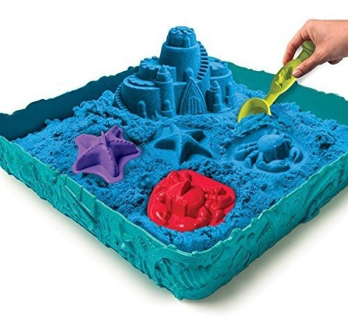 Imagen 2 de 8 de Kinetic Sand Sandcastle Set With 1lb Of Sand, Molds And Tool