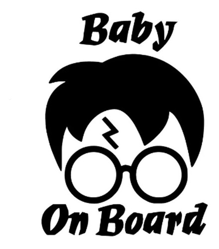 Adhesivo Bebe A Bordo Harry Potter  Tuning Racing Envynilos