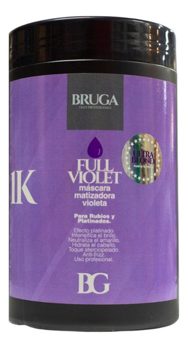 Mascara Matizadora  Full Violet Bruga Presentacion De 1 Kilo