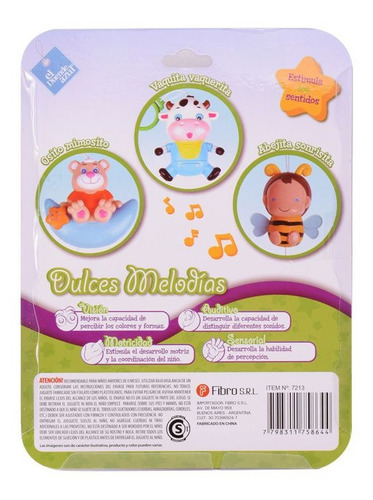 Cunero Musical Osito A Cuerda Movimientos Bebe Duende Azul