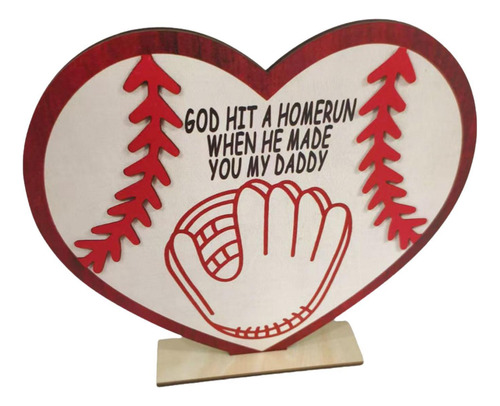 Señal De Madera De Béisbol Señal Del Día Con