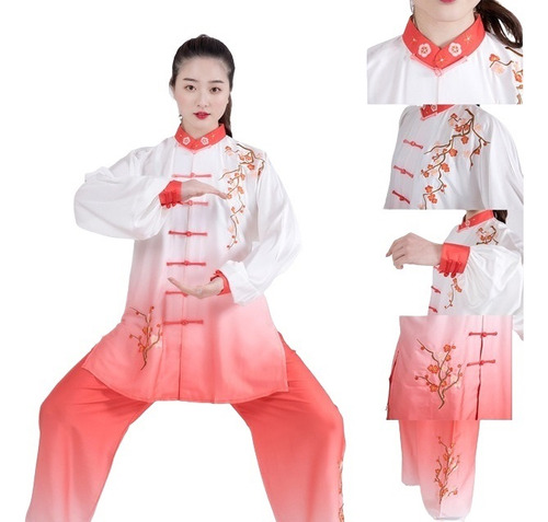 Traje Tai Chi Taiji Performance Uniform Wushu Demo Kung-fu