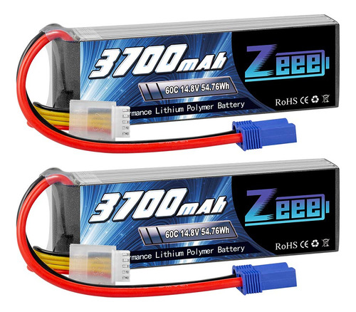 Zeee Bateria Lipo De 14.8 V 4s 60c 3700 Mah Bateria Suave Co