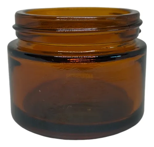 Envase De Vidrio Grande Para Crema De Lujo X 3 Und