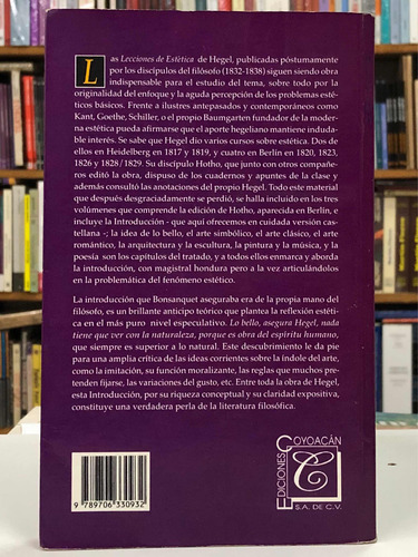 Imagen 2 de 2 de Lecciones De Ética - G. E. F. Hegel - Ediciones Coyoacán