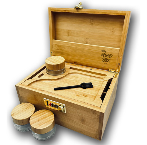 Woodbox | Stash Box | Caja De Almacenamiento De Bambu |