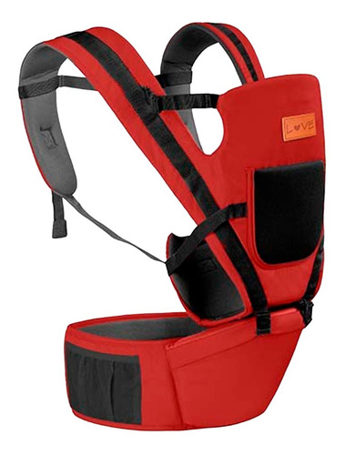 Imagen 2 de 5 de Mochila Porta Bebe 15kg Ergonomica Hip-seat 8 En 1 Love 4009