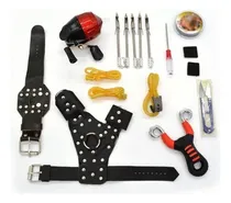 Comprar Jx Kit Carretel De Pesca Estilingue Caça Catapulta Tiro