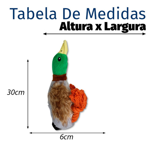 Imagem 3 de 7 de Pelúcia Pato Brinquedo Pet Crianças Caes Boneco Brincar