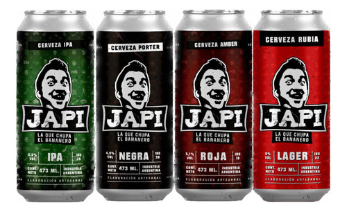 Japi Cerveza Pack Desgustating X 4