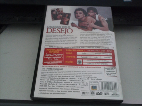 Dvd - Ligadas Pelo Desejo - ( 1996 ) (Usado)