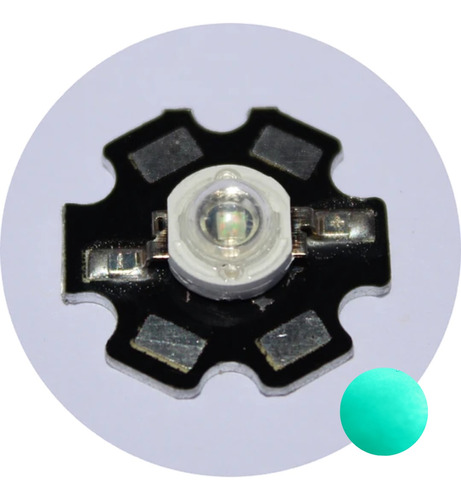 1 Led Cyan 3w