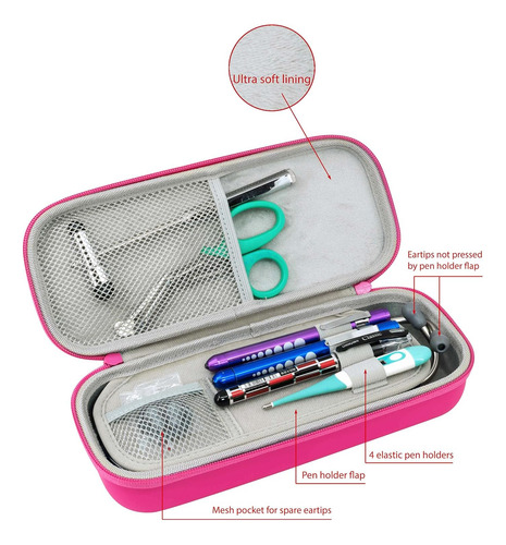 Estuche Butterfox Con Divisor, Ranura Para Id, Color Rosa